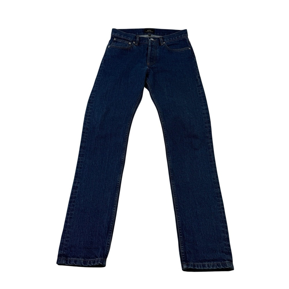 A.P.C. Blue Cotton Slim Skinny‎ Petit New Standard Jeans Men's Size 28x32